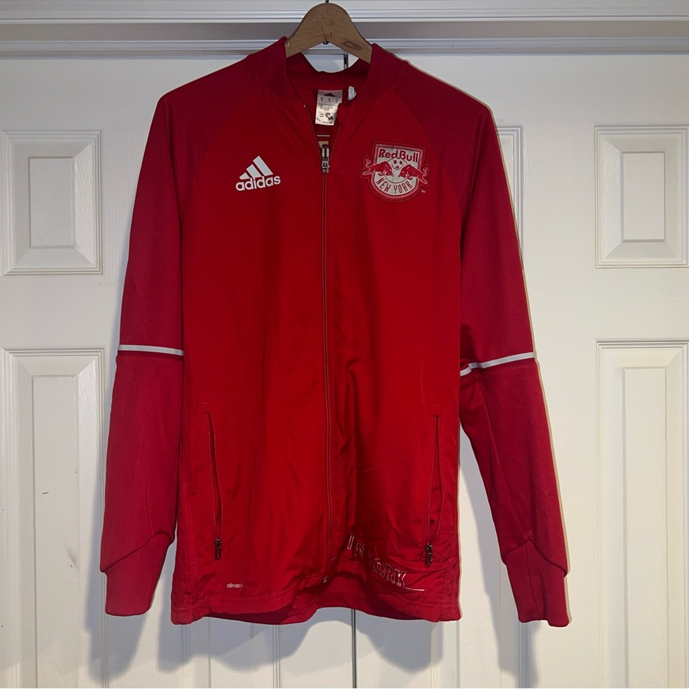Adidas NY Red Bull Climacool Track Jacket Medium Gently Used